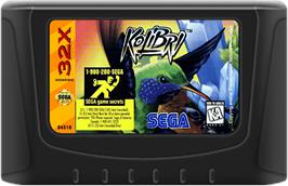 Cartridge artwork for Kolibri on the Sega 32X.