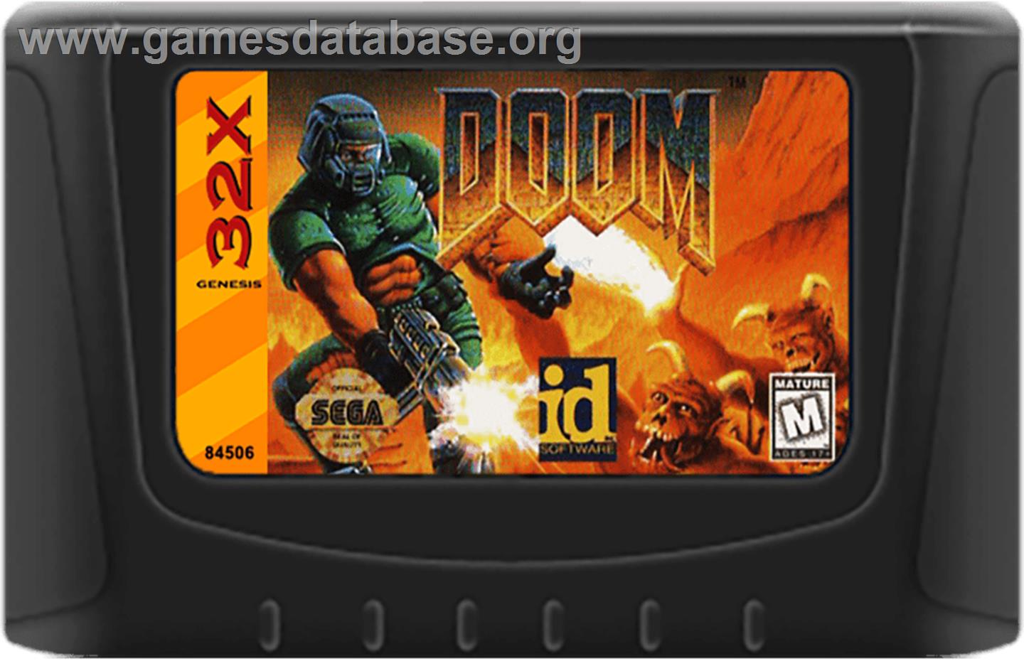 Doom - Sega 32X - Artwork - Cartridge