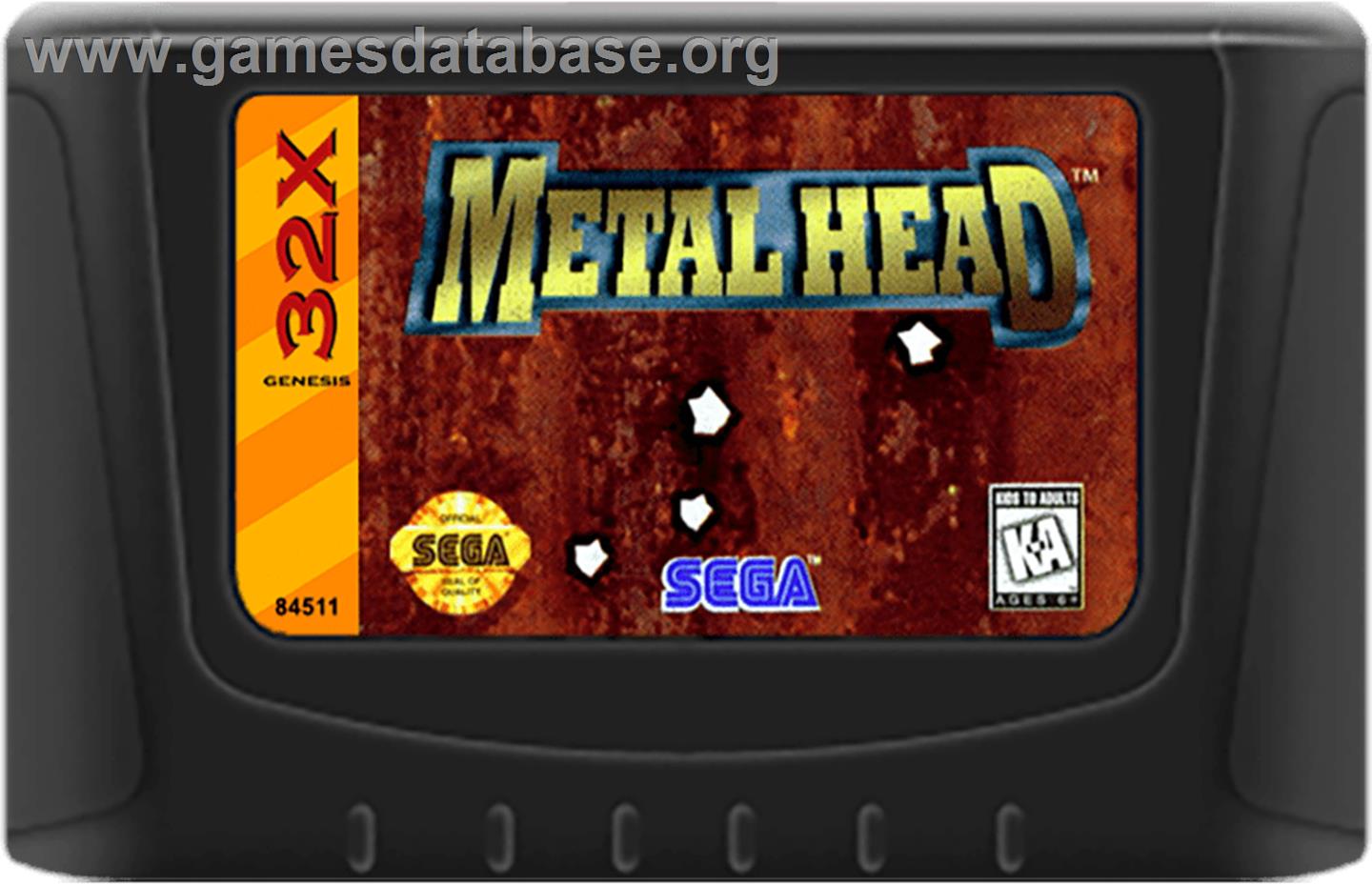 Metal Head - Sega 32X - Artwork - Cartridge