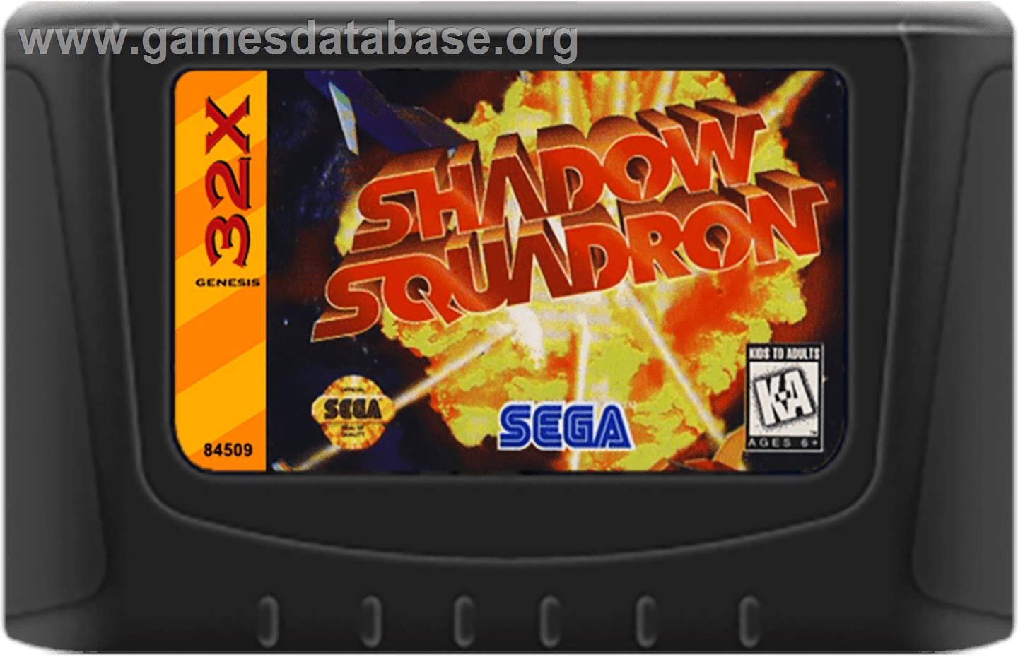 Shadow Squadron - Sega 32X - Artwork - Cartridge