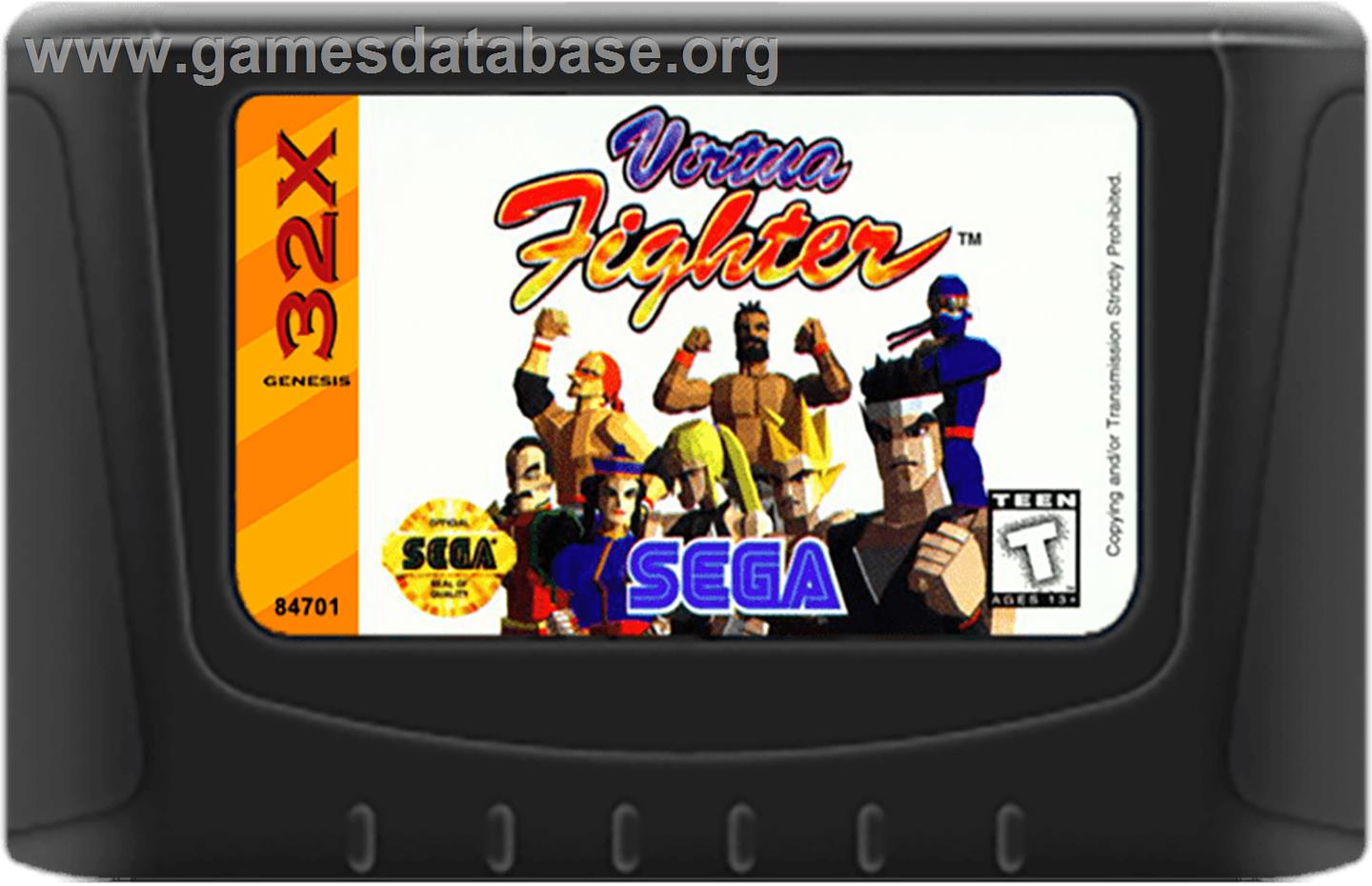 Virtua Fighter - Sega 32X - Artwork - Cartridge