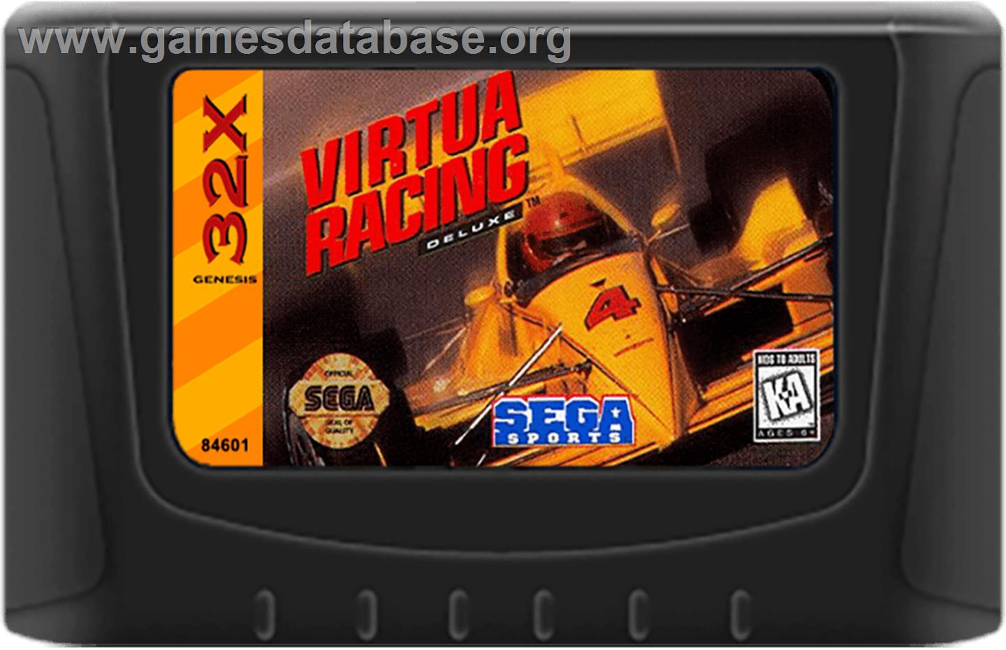 Virtua Racing Deluxe - Sega 32X - Artwork - Cartridge