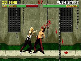 In game image of Mortal Kombat II on the Sega 32X.
