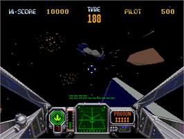 In game image of Star Wars Arcade on the Sega 32X.