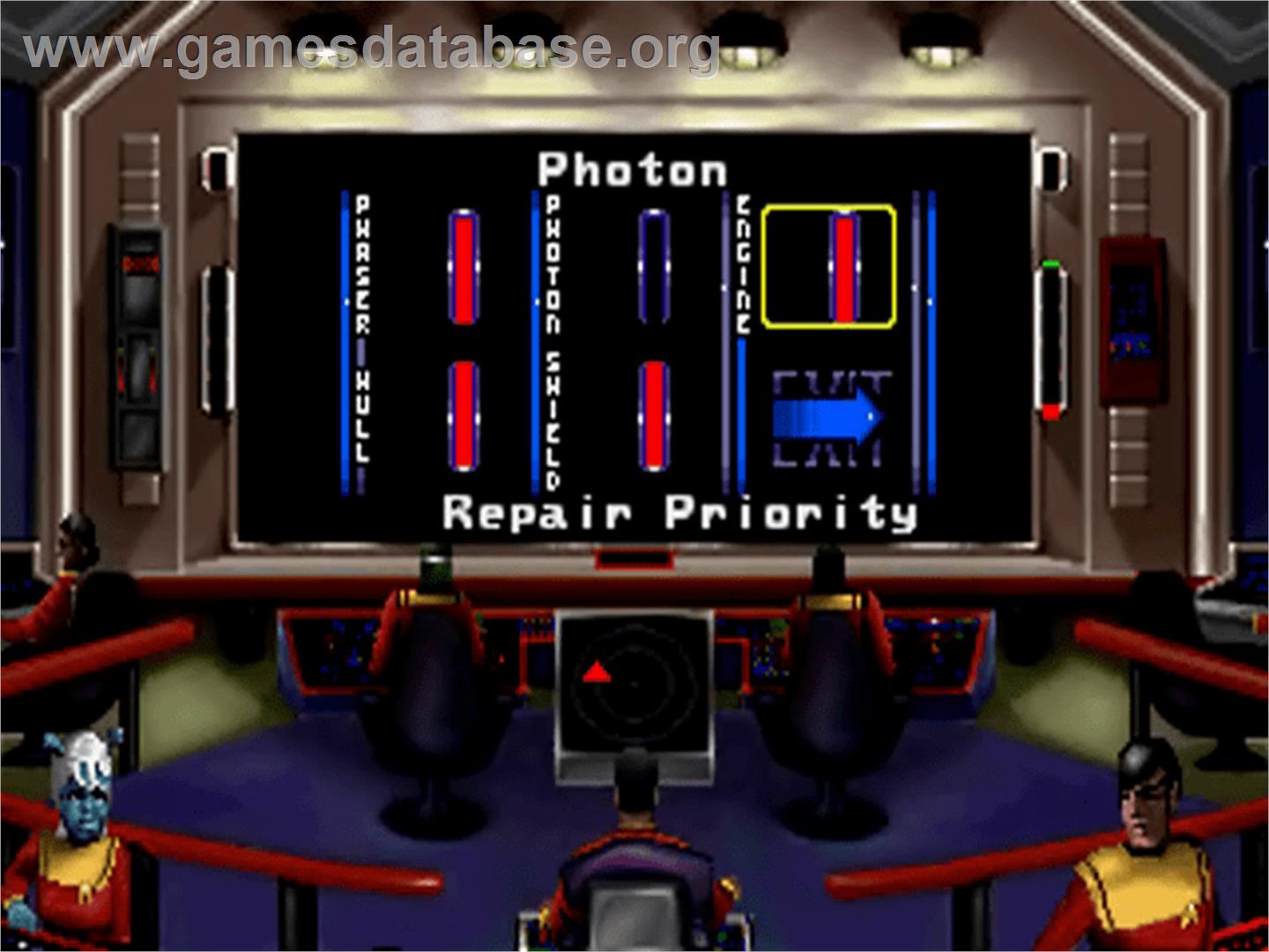 Star Trek Starfleet Academy - Starship Bridge Simulator - Sega 32X - Artwork - In Game