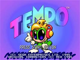 Title screen of Tempo on the Sega 32X.