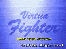Title screen of Virtua Fighter on the Sega 32X.