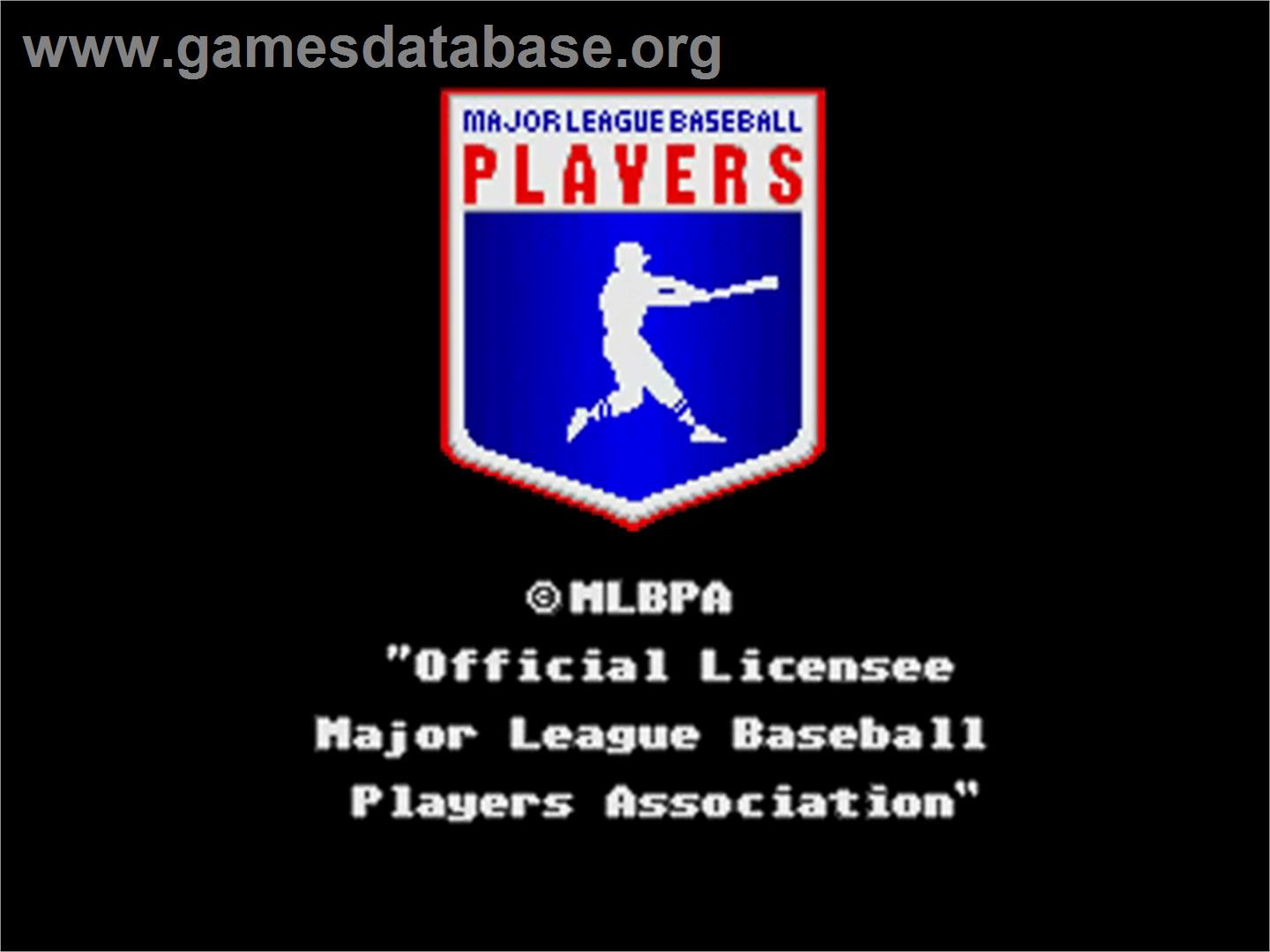 RBI Baseball '95 - Sega 32X - Artwork - Title Screen