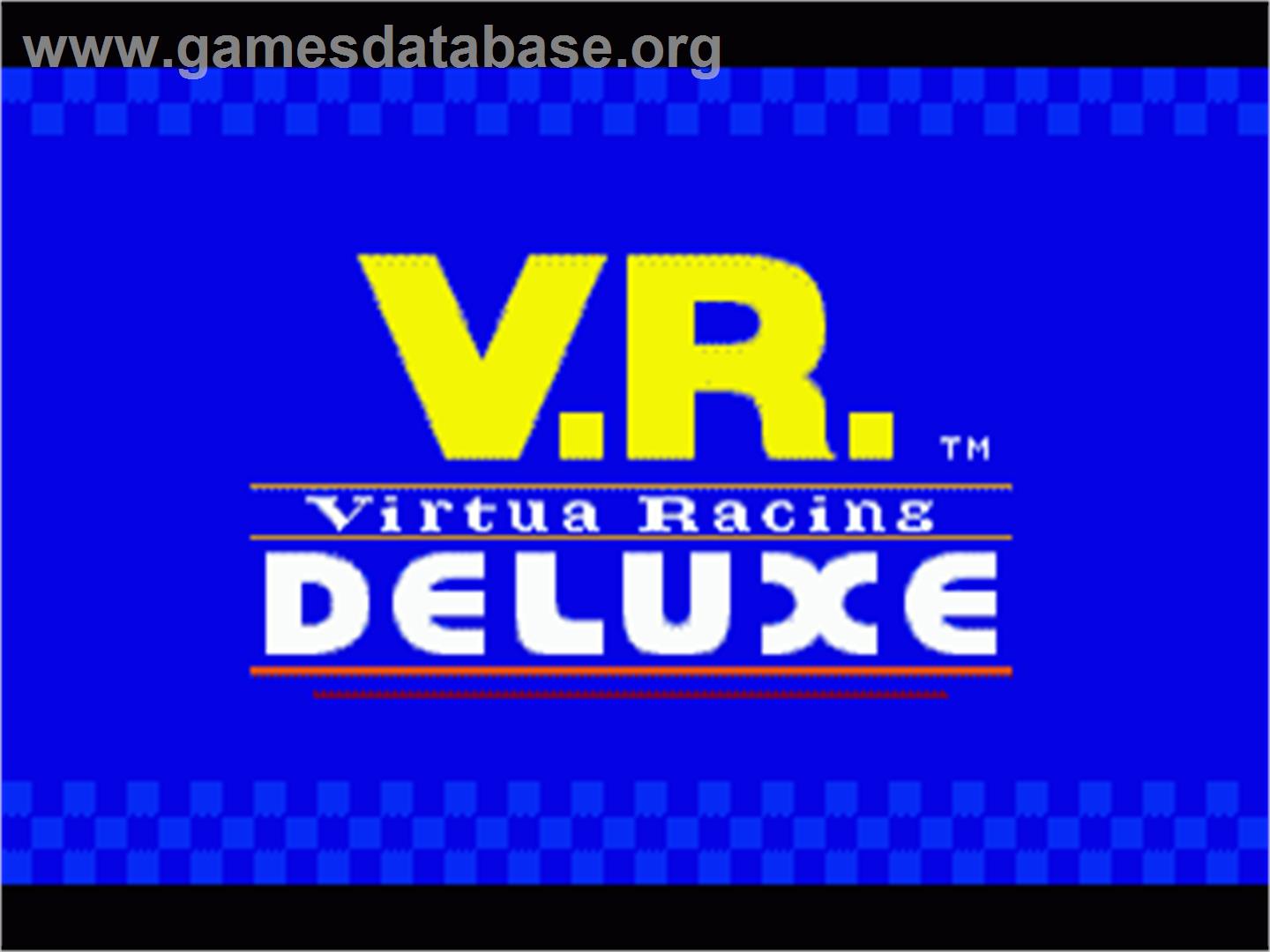 Virtua Racing Deluxe - Sega 32X - Artwork - Title Screen