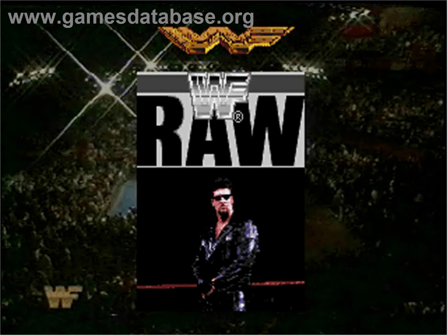 WWF Raw - Sega 32X - Artwork - Title Screen