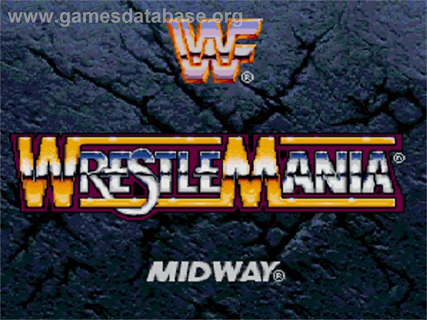 WWF Wrestlemania - Sega 32X - Artwork - Title Screen