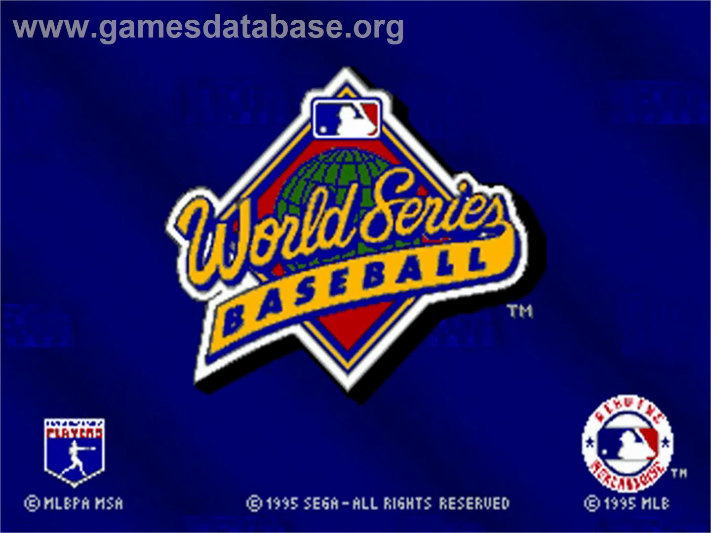 World Series Baseball starring Deion Sanders - Sega 32X - Artwork - Title Screen