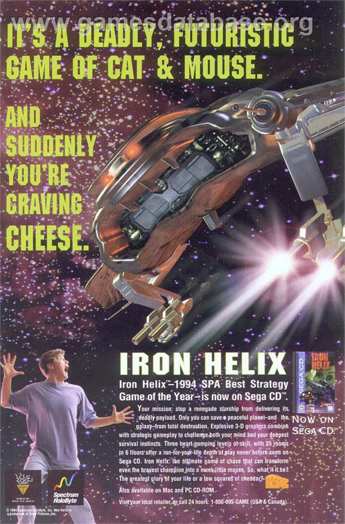 Iron Helix - Sega CD - Artwork - Advert