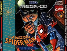 Box cover for Amazing Spider-Man vs. The Kingpin on the Sega CD.