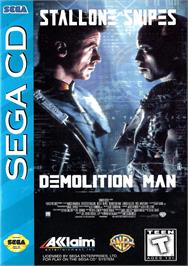 Box cover for Demolition Man on the Sega CD.
