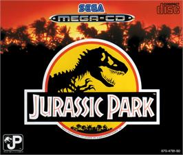 Box cover for Jurassic Park on the Sega CD.
