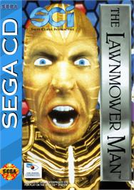 Box cover for Lawnmower Man on the Sega CD.