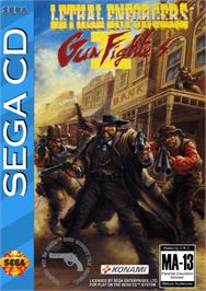 Box cover for Lethal Enforcers II: Gun Fighters on the Sega CD.