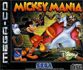 Box cover for Mickey Mania on the Sega CD.