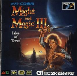 Box cover for Might and Magic III: Isles of Terra on the Sega CD.