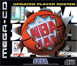 Box cover for NBA Jam on the Sega CD.