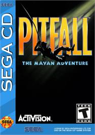 Box cover for Pitfall: The Mayan Adventure on the Sega CD.