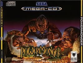 Box cover for Powermonger on the Sega CD.