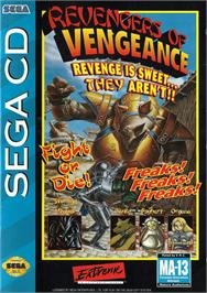 Box cover for Revengers of Vengeance on the Sega CD.