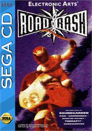 Box cover for Road Rash on the Sega CD.