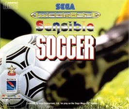 Box cover for Sensible Soccer: European Champions: 92/93 Edition on the Sega CD.