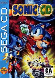 Box cover for Sonic CD on the Sega CD.