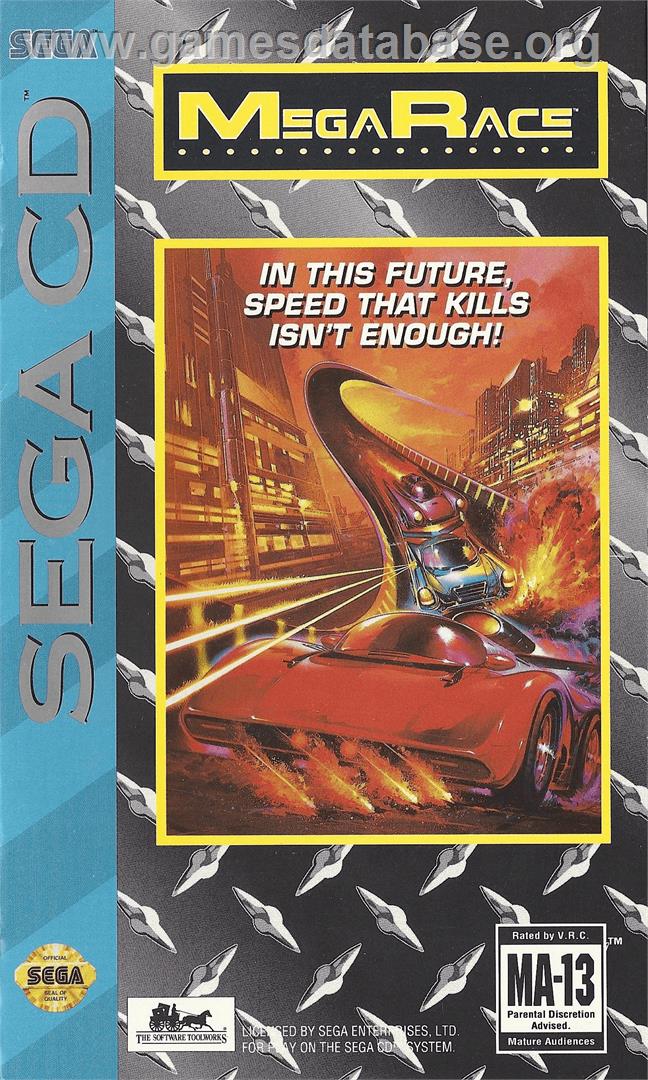 MegaRace - Sega CD - Artwork - Box