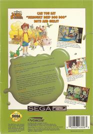 Box back cover for Adventures of Willy Beamish on the Sega CD.
