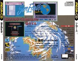 Box back cover for Sim Earth: The Living Planet on the Sega CD.
