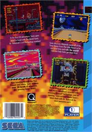 Box back cover for Sonic CD on the Sega CD.