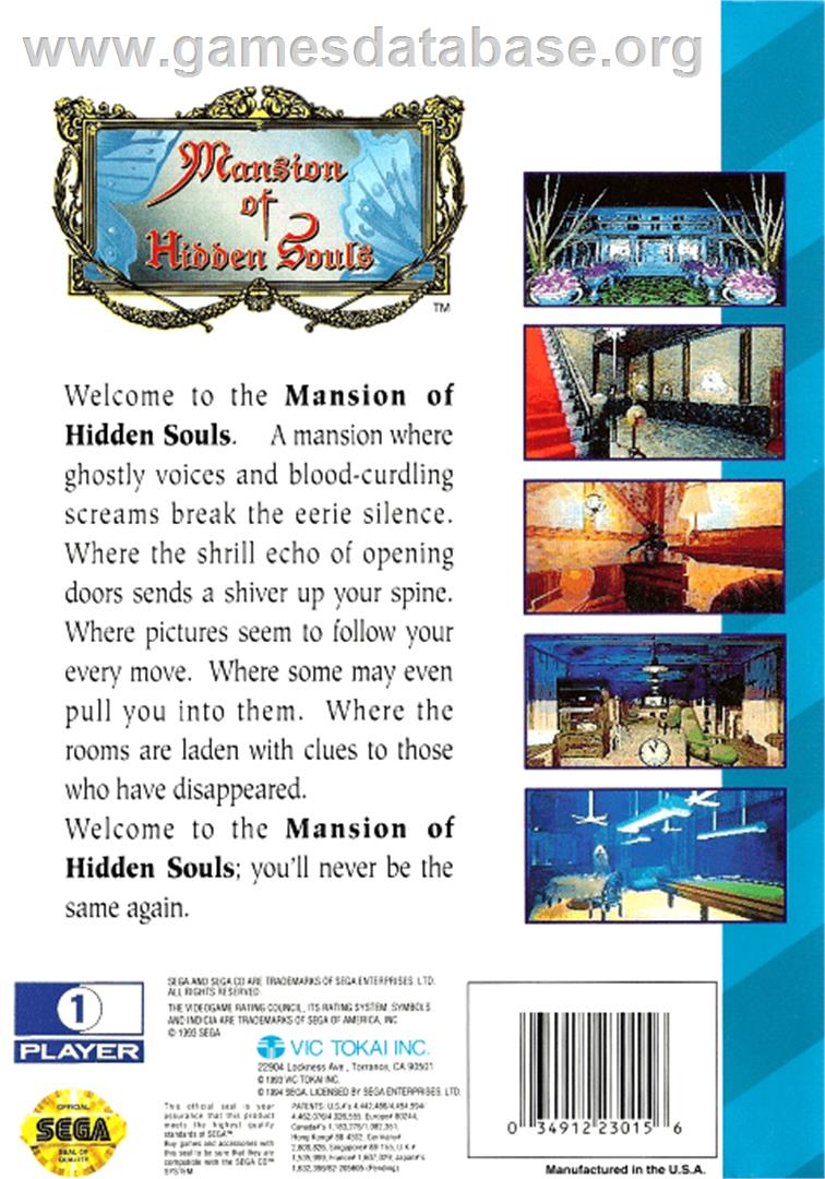 Mansion of Hidden Souls - Sega CD - Artwork - Box Back
