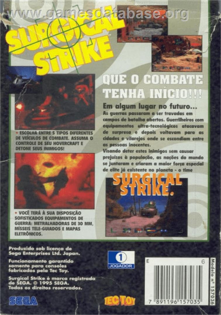 Surgical Strike - Sega CD - Artwork - Box Back