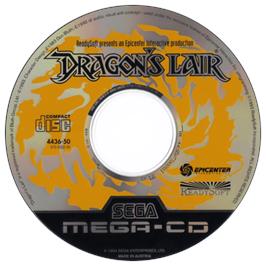 Artwork on the CD for Dragon's Lair on the Sega CD.