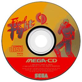 Artwork on the CD for Final Fight CD on the Sega CD.