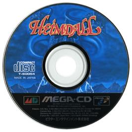 Artwork on the CD for Heimdall on the Sega CD.