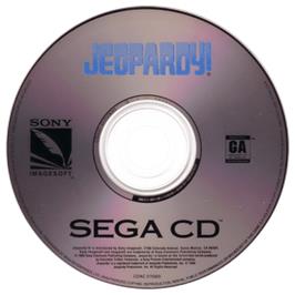 Artwork on the CD for Jeopardy on the Sega CD.