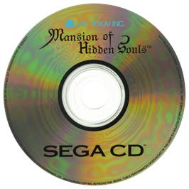 Artwork on the CD for Mansion of Hidden Souls on the Sega CD.