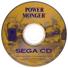 Artwork on the CD for Powermonger on the Sega CD.