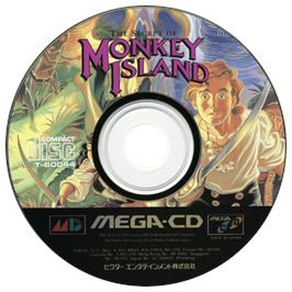 Artwork on the CD for Secret of Monkey Island on the Sega CD.