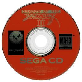 Artwork on the CD for Shadow of the Beast 2 on the Sega CD.