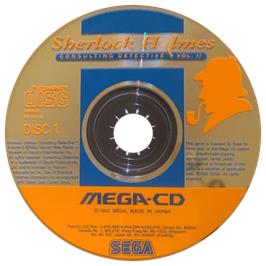 Artwork on the CD for Sherlock Holmes Consulting Detective: Volume 2 on the Sega CD.