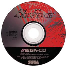 Artwork on the CD for Sol-Feace on the Sega CD.
