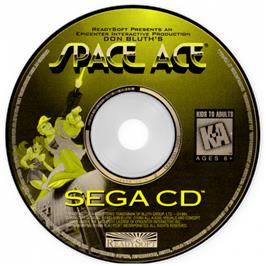 Artwork on the CD for Space Ace on the Sega CD.