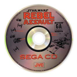 Artwork on the CD for Star Wars: Rebel Assault on the Sega CD.
