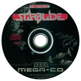 Artwork on the CD for Starblade on the Sega CD.